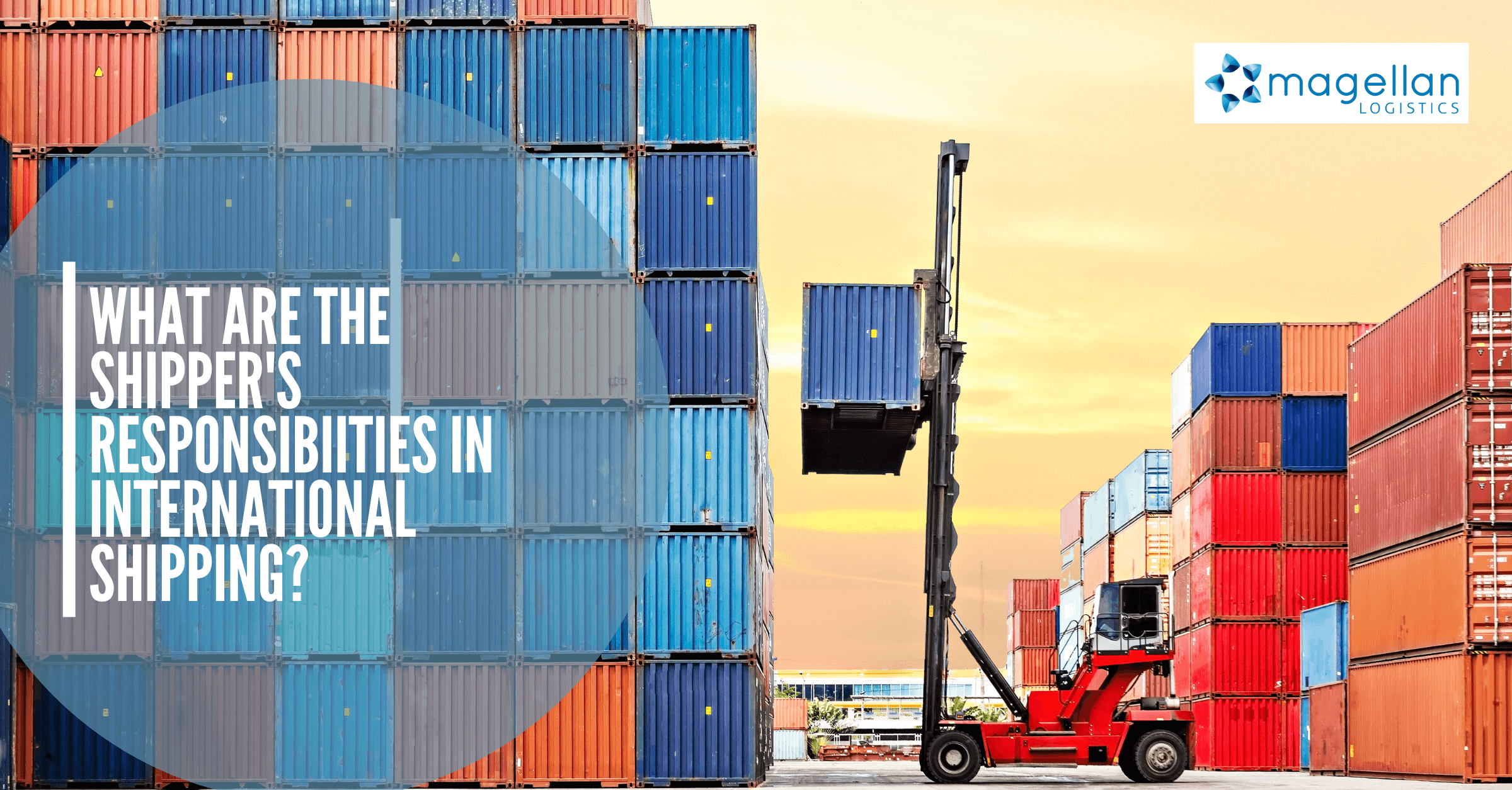 What are the shipper’s responsibilities in international shipping?