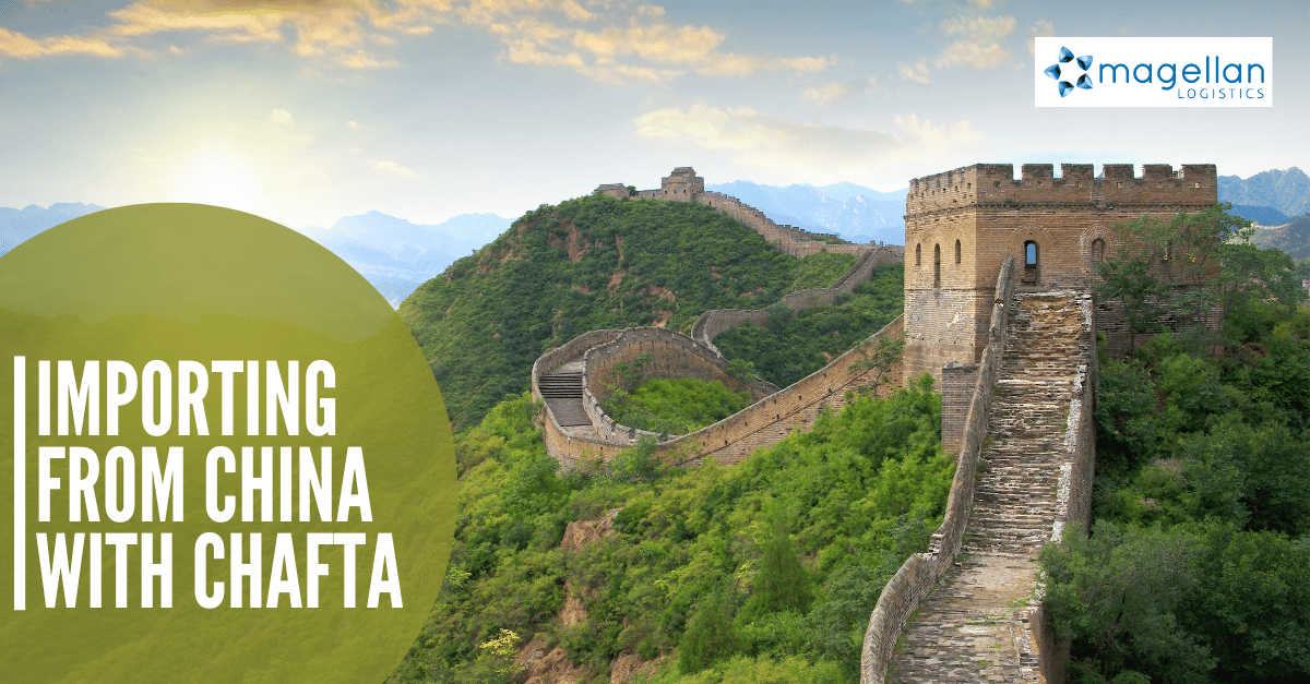 Importing from China with ChAFTA